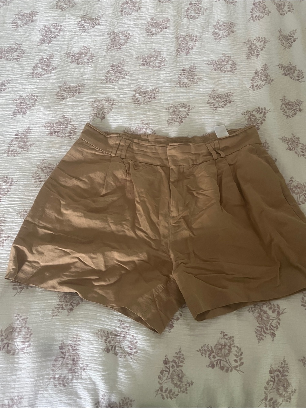 Banana Republic High-Waist Tan Shorts